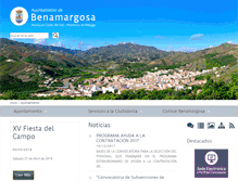 Tablet Screenshot of benamargosa.es